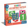 Montessori - Clementoni - Les chiffres tactiles - Jeu éducatif apprentissage des chiffres - 10 cartes chiffres rugueux - Dés …