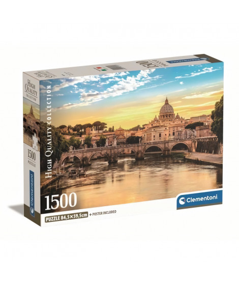 Clementoni - 1500p Rome - 59,2 x 84,3 cm - Avec poster