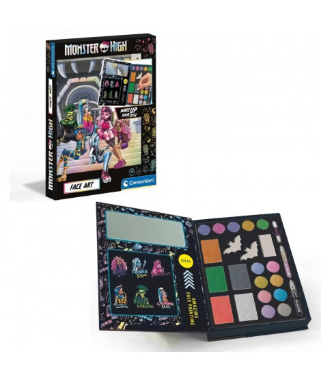 Monster High Coffret Maquillage  - Clementoni - Palette contentant des poudres, fards, crayons