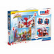 Clementoni - Edukit - Coffret Spidey 4 en 1 -  Un puzzle de 30 et de 48 pieces, un mémo et six cubes - Dés 4 ans