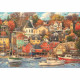 Clementoni - 1500p Good Times Harbor - 59,2 x 84,3 cm - Avec poster