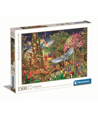 Clementoni - 1500p Woodland Fantasy - 59,2 x 84,3 cm - Avec poster