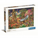 Clementoni - 1500p Woodland Fantasy - 59,2 x 84,3 cm - Avec poster