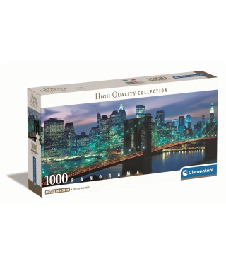 Clementoni - 1000p Panorama New York - 98 x 33 cm - Avec poster