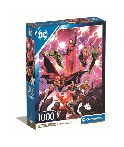 Clementoni - 1000p DC Comics - 70 x 50 cm - Avec poster