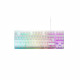 Clavier Gaming - Membrane RGB TKL - THE G-LAB -  KEYZ-CAESIUMT-W/FR - FR Layout - 12 raccourcis - 100% personnalisable - Blanc