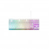 Clavier Gaming - Membrane RGB TKL - THE G-LAB -  KEYZ-CAESIUMT-W/FR - FR Layout - 12 raccourcis - 100% personnalisable - Blanc
