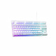 Clavier Gaming - Membrane RGB TKL - THE G-LAB -  KEYZ-CAESIUMT-W/FR - FR Layout - 12 raccourcis - 100% personnalisable - Blanc