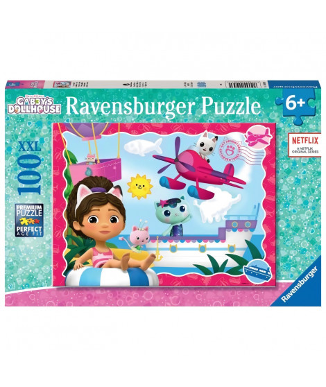 Ravensburger-GABBY'S DOLLHOUSE-Puzzle 100 pieces XXL - L'aventure des chats ! / Gabby's dollhouse-4005555010531-A partir de 6…