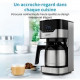 Cafetiere filtre programmable avec carafe - MEDION - MD 18458 - isotherme - 900W - 1,2 L