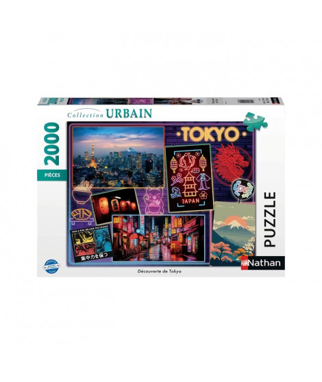 Nathan-Puzzle 2000 pieces - Découverte de Tokyo-4005555010913-A partir de 14 ans