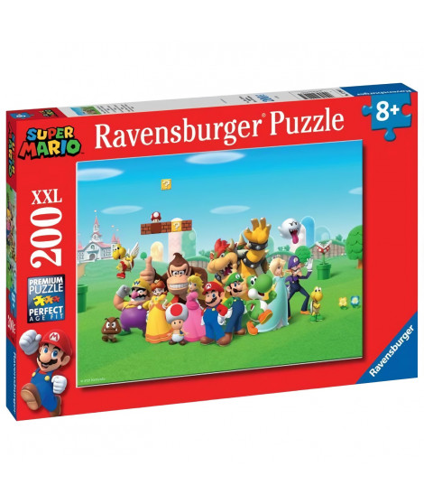 Ravensburger-SUPER MARIO-Puzzle 200 pieces XXL - Les aventures de Super Mario-4005556129935-A partir de 8 ans