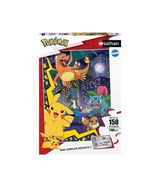 Nathan-POKEMON-Puzzle 150 pieces - La ville des Pokémon-4005556861897-A partir de 7 ans