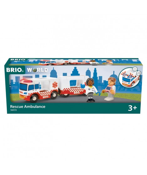 BRIO Camion Ambulance Son et Lumiere-7312350360356-A partir de 3 ans