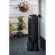NATURE Récupérateur d'eau kit - 100 litres - Forme colonne - Traité anti-UV - Fabriqué en Europe - Noir