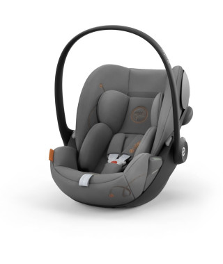 Coque Auto bébé Cloud G CYBEX i-Size - Inclinable - Tissu respirant - Homologation avion - Moon Black