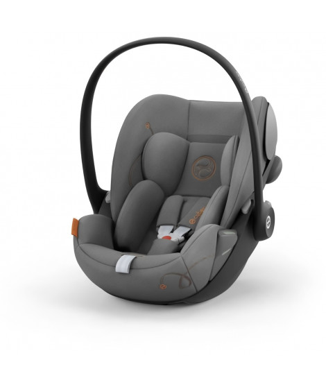 Coque Auto bébé Cloud G CYBEX i-Size - Inclinable - Tissu respirant - Homologation avion - Moon Black