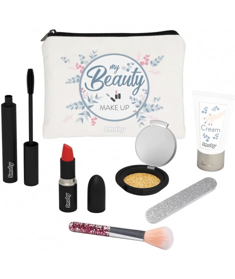 Smoby - My Beauty Make Up Set - Set Beauté - Trousse Maquillage - 6 Accessoires Factices Inclus - 320150WEB