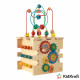 Cube d'activités en bois - KIDKRAFT - Theme cirque - Reconnaissance des formes et des couleurs