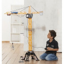 Grue filoguidée 120cm - DICKIE TOYS - Travaux publics - Tourne a 350° - Accessoires inclus