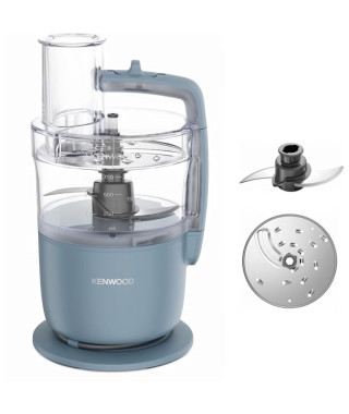 Robot multifonction KENWOOD FDP22.000GY - 1 vitesse + Pulse - 650W - Bol 1,3L + accessoires