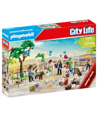 PLAYMOBIL - Cérémonie de mariage - City Life - Blanc - Des 4 ans