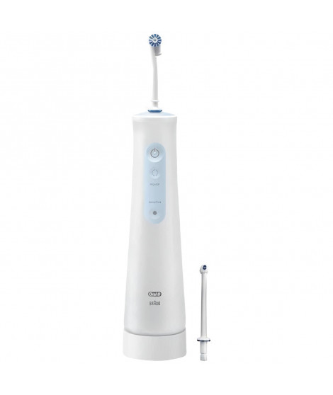 Hydropulseur Oral-B - AquaCare 4 - Technologie Oxyjet - 2 types de jets - 2 intensités ajustables