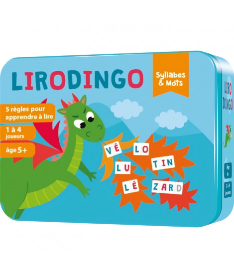 LiroDingo Syllabes et Mots - Asmodee - Apprendre a lire en s'amusant - Des 5 ans