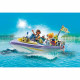 PLAYMOBIL - Mariés et bateau - City Life - Découvre les océans avec les mariés - Coffre de rangement - Des 4 ans