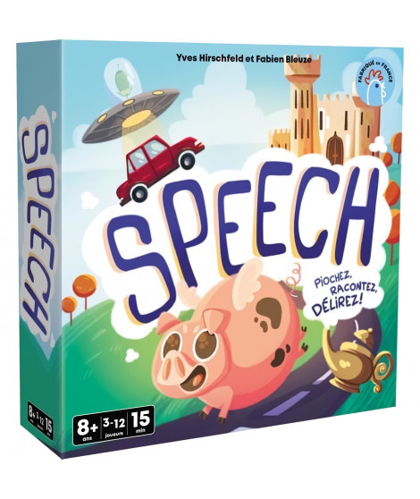 Speech - Asmodee - Invente une histoire - 4 mode de jeu - 15 minutes - Des 8ans