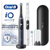 Oral-B iO 7 Oral-B iO 7 Lot De 2, Brosses a Dents Électriques Noire et Blanche, 3 Brossettes, 1 Étui De Voyage