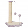 Patte griffoir TRIXIE Junior - Avec poteau - 50 cm - Natural et mauve