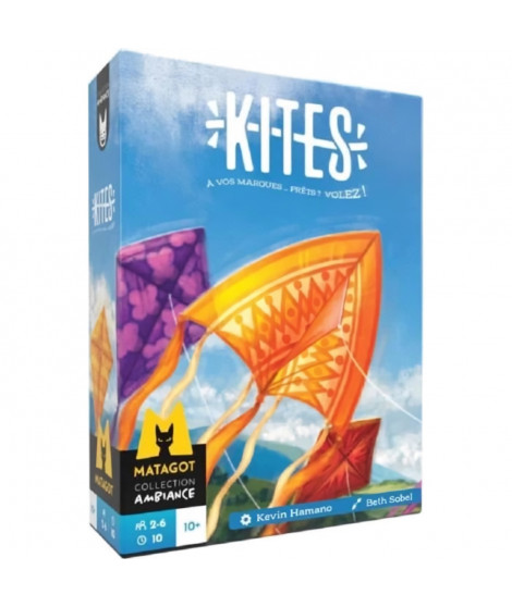 Kites - Asmodee - Jeu de cerfs-volants - Jeu de carte coopératif - Des 10 ans