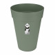 ELHO Loft Urban Pot de fleurs rond Haut 35 - Vert - Ø 34 x H 45 cm - extérieur - 100% recyclé