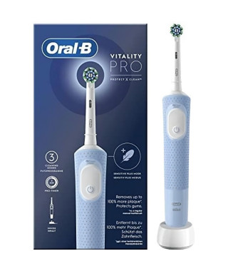 Brosse a dents électrique ORAL-B Vitality Pro - Bleue - 3 modes de brossage - Brossette incluse