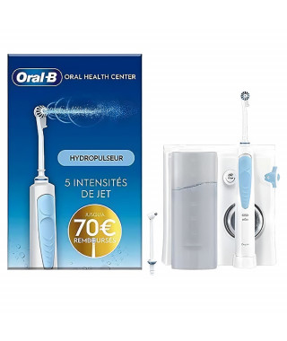 Oral-B Oral Health Center Hydropulseur : Fil Dentaire a L'eau, 1 Canule Oxyjet, 1 Canule Water Jet