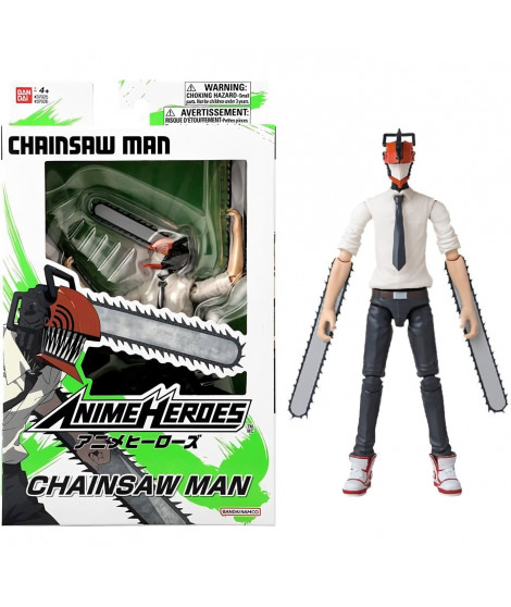 BANDAI - Anime Heroes - Chainsaw Man - Figurine Anime Heroes 17 cm - Chainsaw Man - 37026