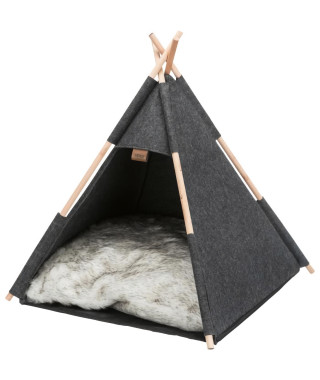 Abri Tipi TRIXIE - Feutre -  55 × 65 × 55 cm - Anthracite