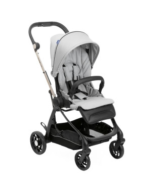 Poussette compacte CHICCO One4Ever Silverleaf - Poussette citadine - Mixte - 0 mois - Naissance - Gris