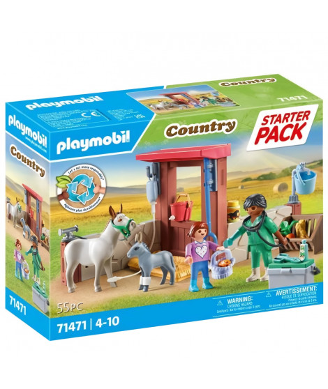 PLAYMOBIL 71471 Vétérinaire avec animaux de la ferme