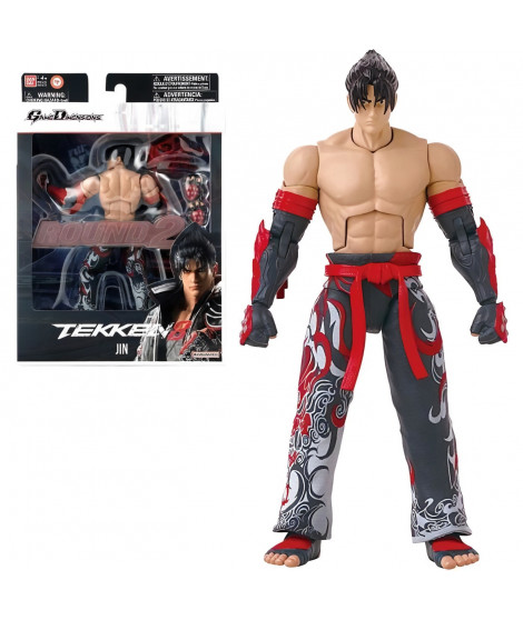 BANDAI - Tekken - Figurine d'action 17 cm - Jin Kazama Game Dimensions - 40673