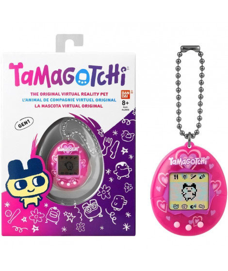 BANDAI - Tamagotchi - Tamagotchi original - Lots of love - animal électronique virtuel avec écran couleur, 3 boutons et jeux …