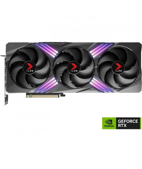 PNY - Carte graphique - GeForce RTX 4070 Ti SUPER 16GB XLR8 Gaming VERTO EPIC-X RGB Overclocked Triple Fan DLSS 3