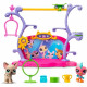 BANDAI - Littlest Pet Shop - Coffret Pets Got Talent - Ensemble de jeu avec 2 animaux, décor et accessoires - BF00558