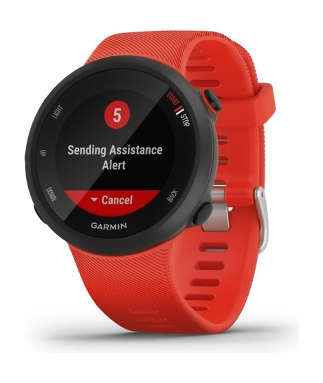 GARMIN Forerunner 45 - Montre de course a pied avec prise en charge des programmes d'entraînement Garmin Coach - Rouge - Large