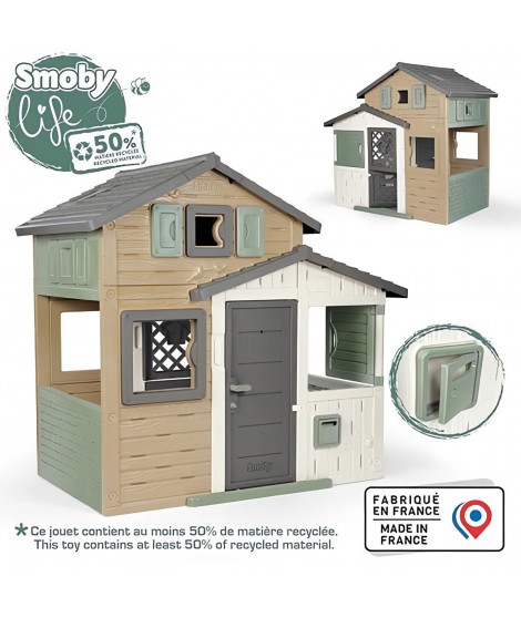 Smoby - Maison Friends House Evolutive - 50% Matiere recyclée - Dés 3ans