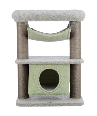 Arbre a chat TRIXIE Lunito Junior - 71 cm - Gris et menthe