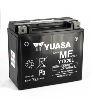Batterie  Ytx20l SLA AGM - Sans Entretien - Prête à l'emploi.