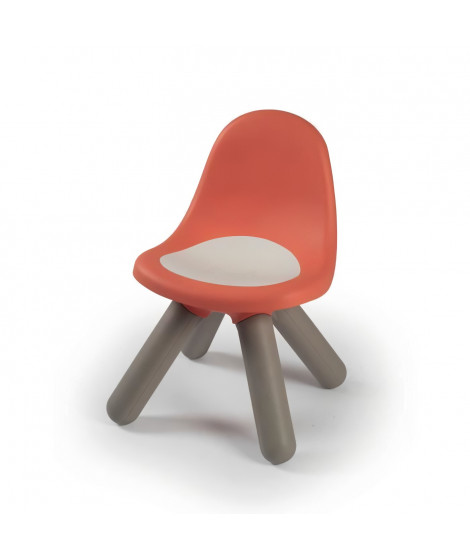 SMOBY - KID Chaise enfant rouge brique - Anti UV - Max 50 Kg - Fabrication française