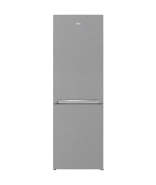 BEKO RCHE365K30XBN - Réfrigérateur combiné pose-libre 334L (233+101L) - Froid ventilé - L59,5x H184,5cm - Métal brossé